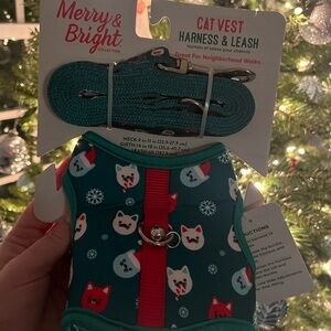 Festive Cat Harness and Leash Set